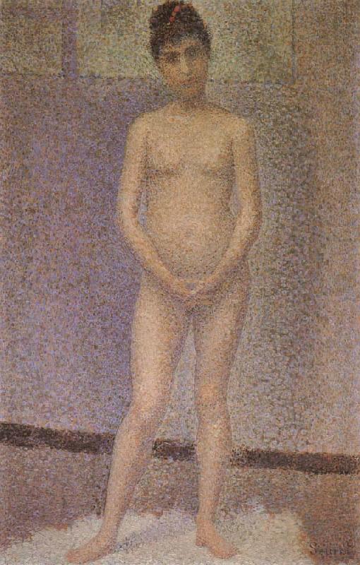 Georges Seurat A standing position of the Obverse china oil painting image